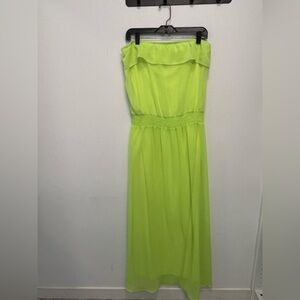 Vibrant Neon Strapless Dress - large